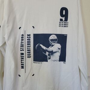 Bleacher Report Stafford 9 City Of Angels T-shirt Long Sleeves White Mens Size L